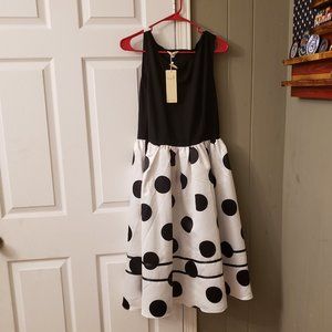 Polka Dot Retro Dress with flare